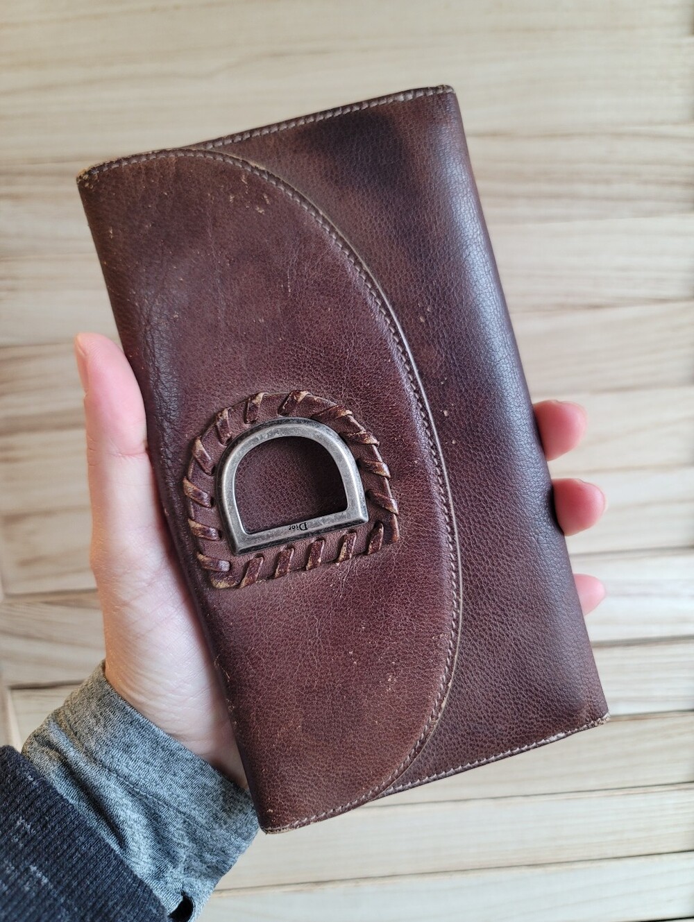 Dior Vintage Wallet Brown, Leather